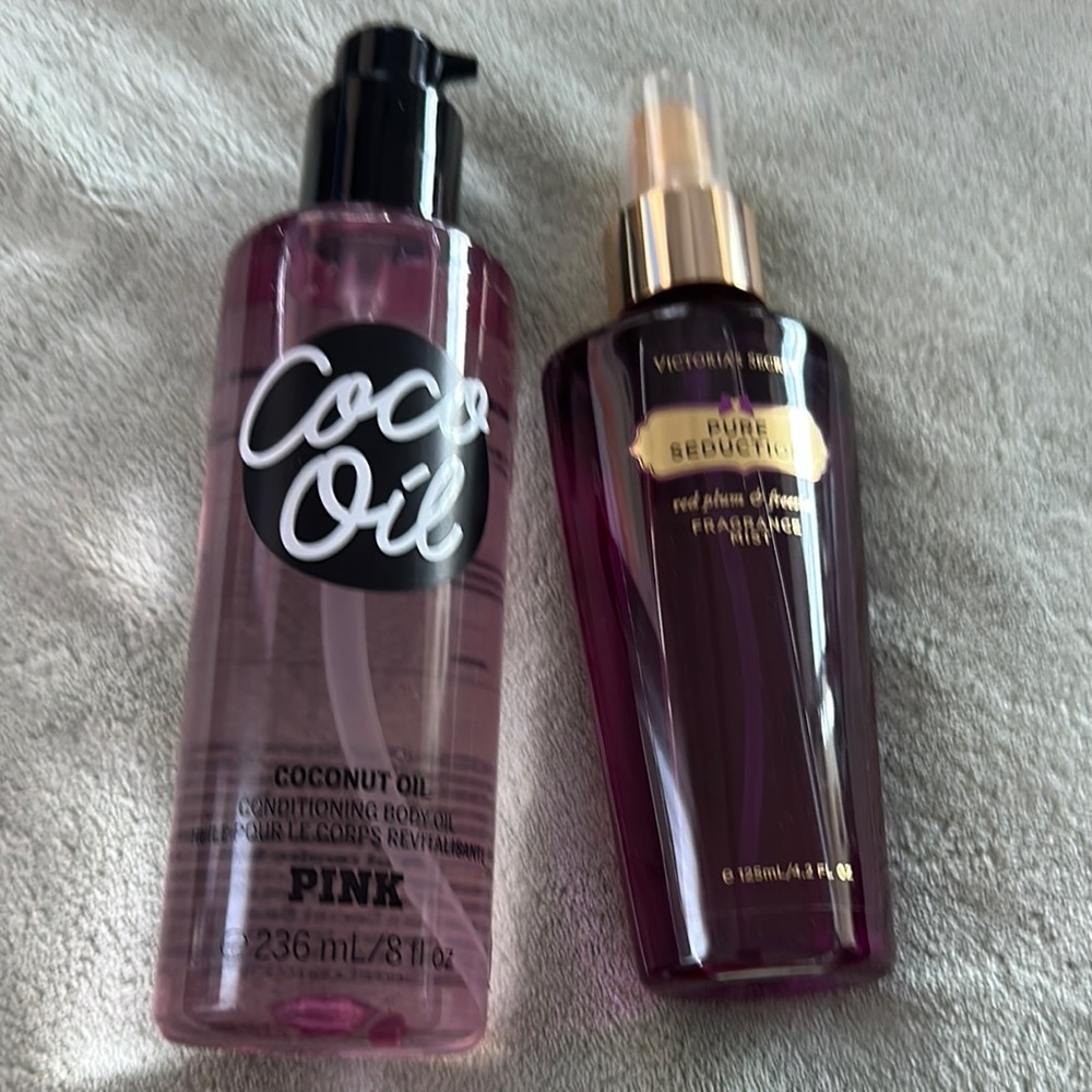 VS PINK Coco Oil & VS Pure Seduction Fragrance Mist
